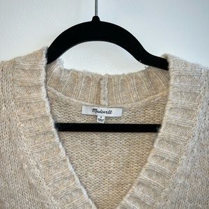 Madewell Sweater Vest Beige Crème